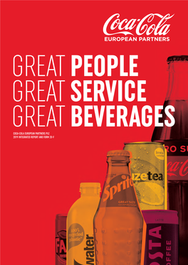 COCA‑COLA EUROPEAN PARTNERS PLC 2019 INTEGRATED REPORT and FORM 20-F One of the World’S Largest Beverage Companies