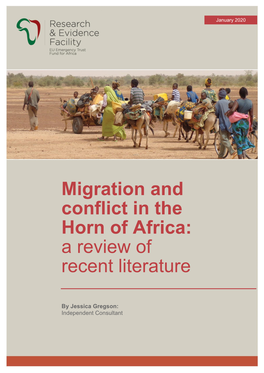 Migration and Conflict in the Horn of Africa: a Review of Recent Literature