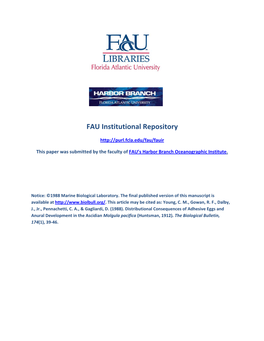 FAU Institutional Repository