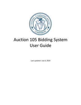 Auction 105 Bidding System User Guide