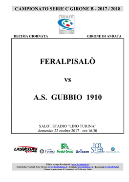 FERALPISALÒ Vs A.S. GUBBIO 1910