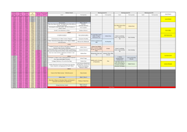 Sunday Timetable