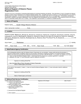 National Register of Historic Places Registration Form