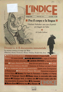 Fra Il Corpo E La Lingua Vladimir Nabokov: Una Casa Di Parole Per Fuggire Da Yalta