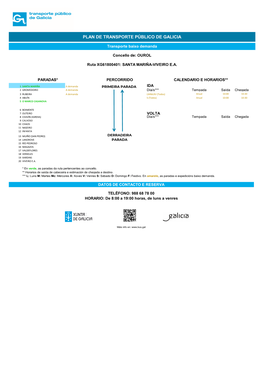 Plan De Transporte Público De Galicia