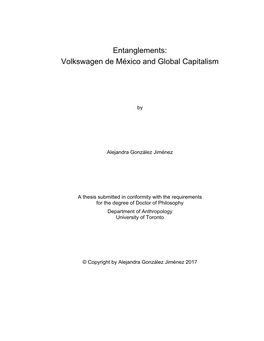 Volkswagen De México and Global Capitalism