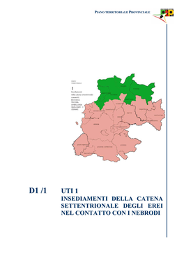 Insediamenti Della Catena Settentrionale Degli Erei Nel Contatto Con I Nebrodi