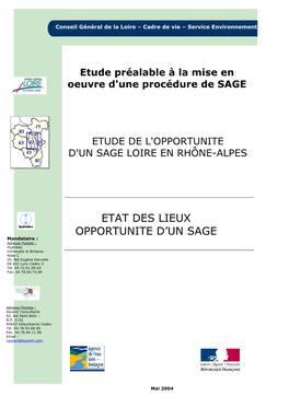 Etat Des Lieux Opportunite D'un Sage