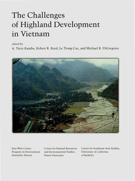 The Challenges of Highland Development in Vietnam Edited by A