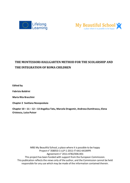 The Montessori-Hallgarten Method for the Scolarship and the Integration of Roma Children