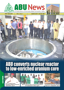 ABU Converts Nuclear Reactor ABU Converts Nuclear Reactor