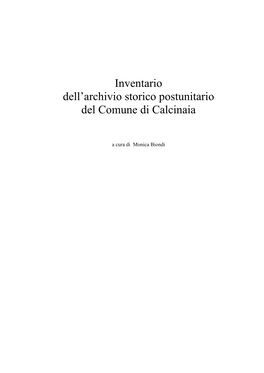 Comune Di Calcinaia