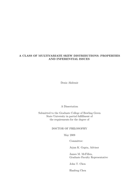 A Class of Multivariate Skew Distributions: Properties and Inferential Issues