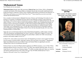 Muhammad Yunus - Wikipedia, the Free Encyclopedia