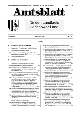 Amtsblatt Nr. 15-09-15 Vom 30.11