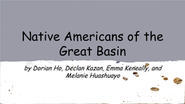 Native Americans of the Great Basin