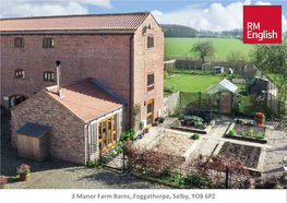 3 Manor Farm Barns, Foggathorpe, Selby, YO8