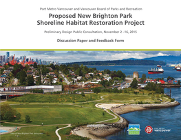 New Brighton Park Shoreline Habitat Restoration Project Discussion Paper