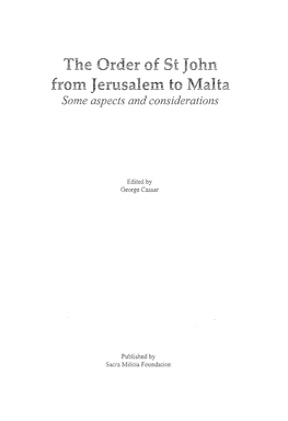 Vale of Tears : an Analysis of Piri Reis' Maps and Descriptions of Malta And