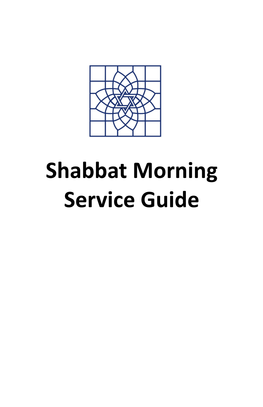 Shabbat Morning Service Guide