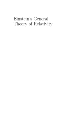 Einstein's General Theory of Relativity