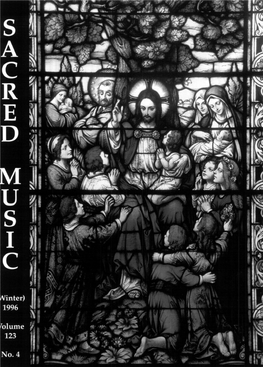 Sacred Music Volume 123 Number 4