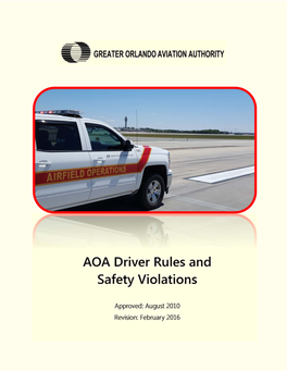AOA Safety Rules & Violations