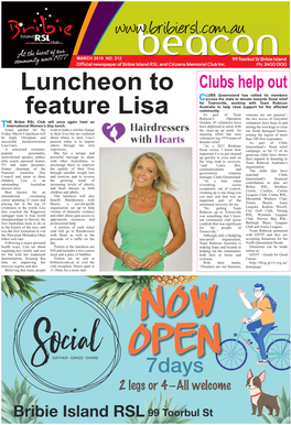 Luncheon to Feature Lisa