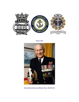 Winter 2019 Rear Admiral Desmond William Piers, CM DSC CD