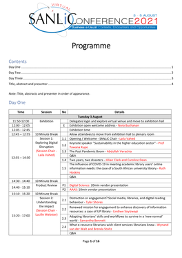 Download Final Programme