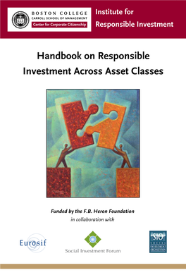 Handbook on Responsible Investment Across Asset Classes