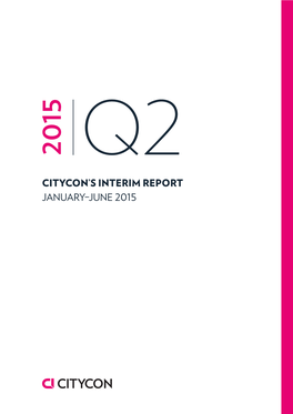 Citycon's Interim Report January–June 2015