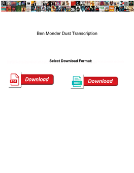 Ben Monder Dust Transcription