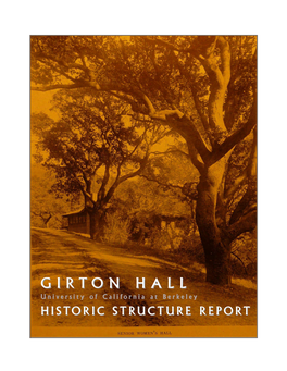 Girton Hall/Senior Women’S Hall H I S T O R I C S T R U C T U R E R E P O R T Table of Contents