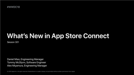 301 What's New in App Store Connect D Final