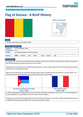 Flag of Guinea - a Brief History