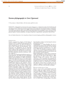 Extreme Phylogeography in Carex (Cyperaceae)