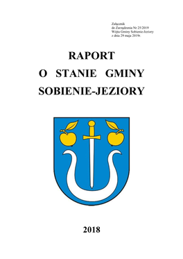 Raport O Stanie Gminy Sobienie-Jeziory