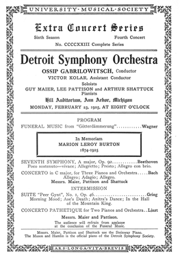 Detroit Symphony Orchestra