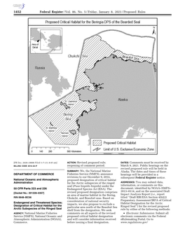 Arctic Subspecies of the Ringed Seal Particular Area North of the Beaufort Sea Shelf from the Designation