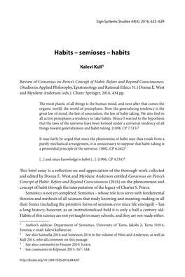 Semioses – Habits