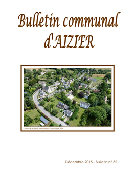 Décembre 2015 - Bulletin N° 32