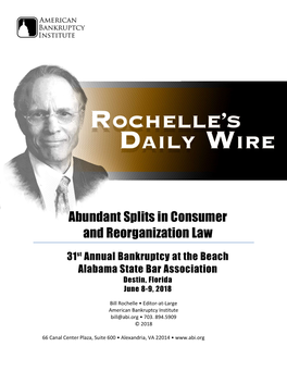 Abundant Splits in Consumer and Reorganization Law