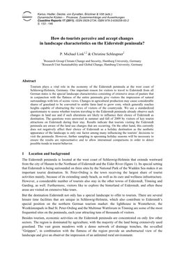 How Do Tourists Perceive and Accept Changes in Landscape Characteristics on the Eiderstedt Peninsula?