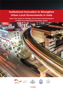 Institutional Innovation to Strengthen Urban Local Governments in India