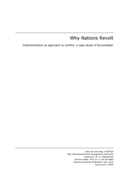 Why Nations Revolt