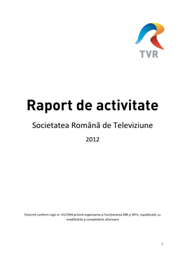 Raport Srtv 2012