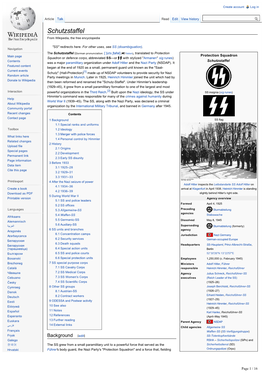Schutzstaffel from Wikipedia, the Free Encyclopedia