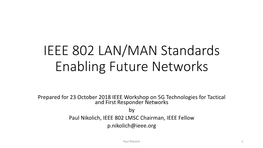 IEEE 802 Standards