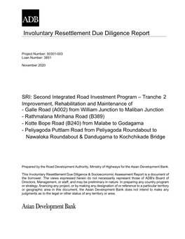 50301-003: Second Integrated Road Investment Program